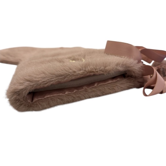 NWT Victoria’s Secret Dusty Pink Fuzzy Holiday Stocking - Picture 5 of 6